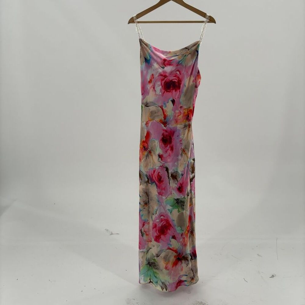 Liv Foster Floral Slip Maxi Dress in Pink